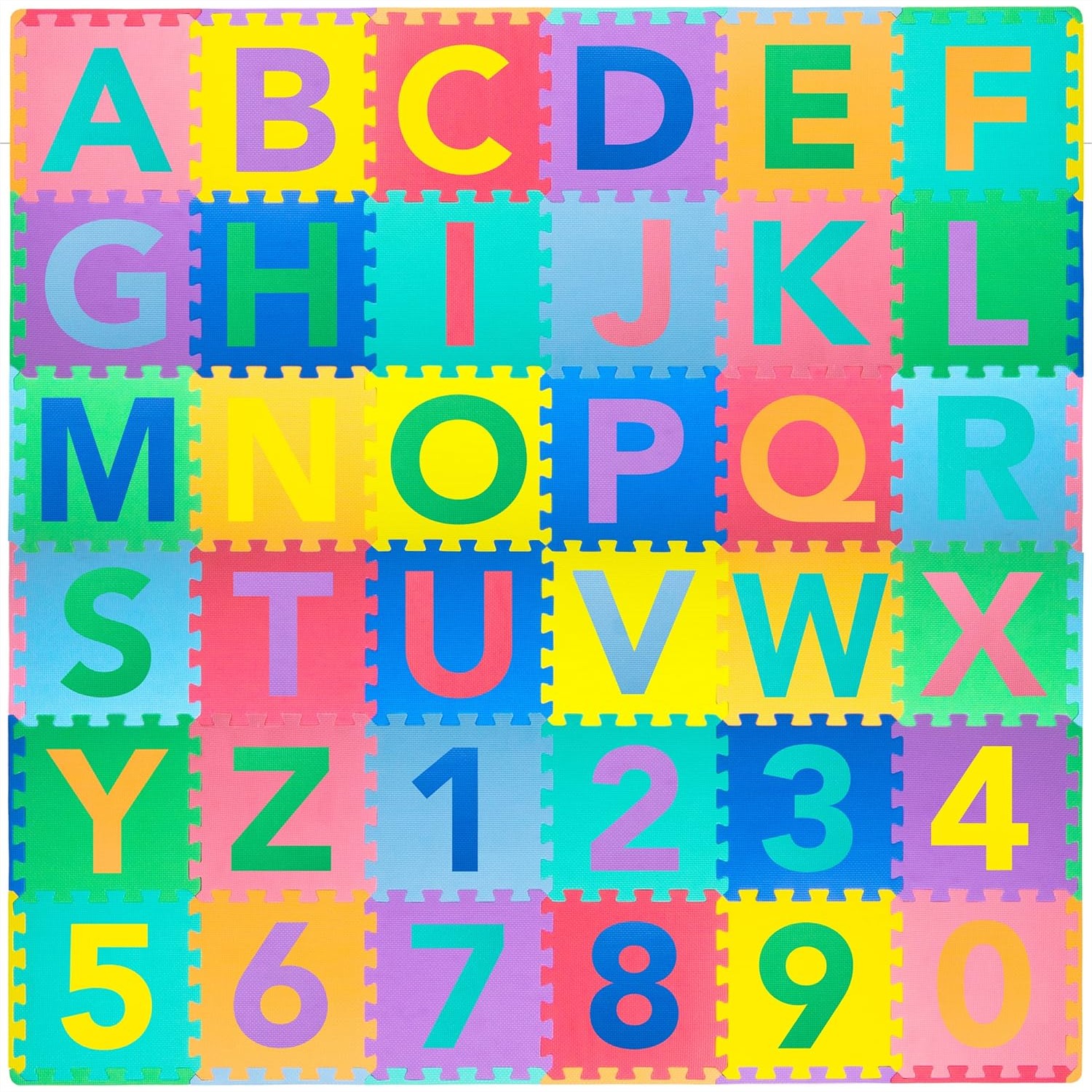 Number Puzzle Foam - 36 Tiles ABC & 123 Puzzle