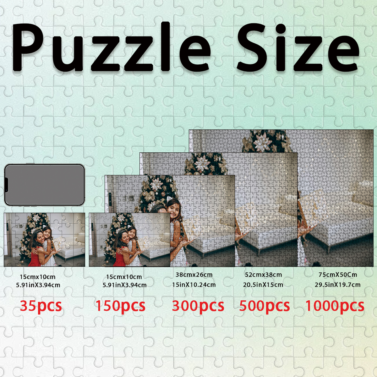 Kids No Education - 35/300/500pcs family Custom Photo Personalised Decompression