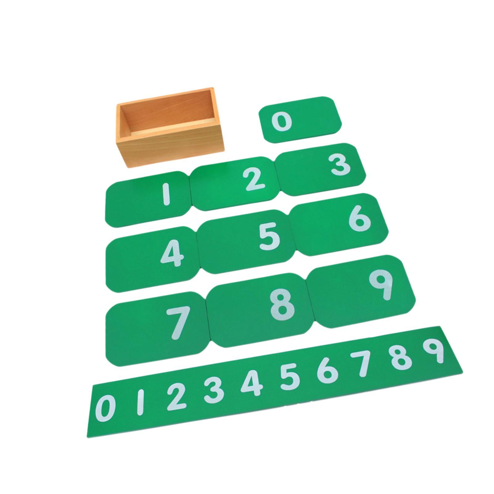 Kids Education Centre - Wooden Number Cards Early Education Number