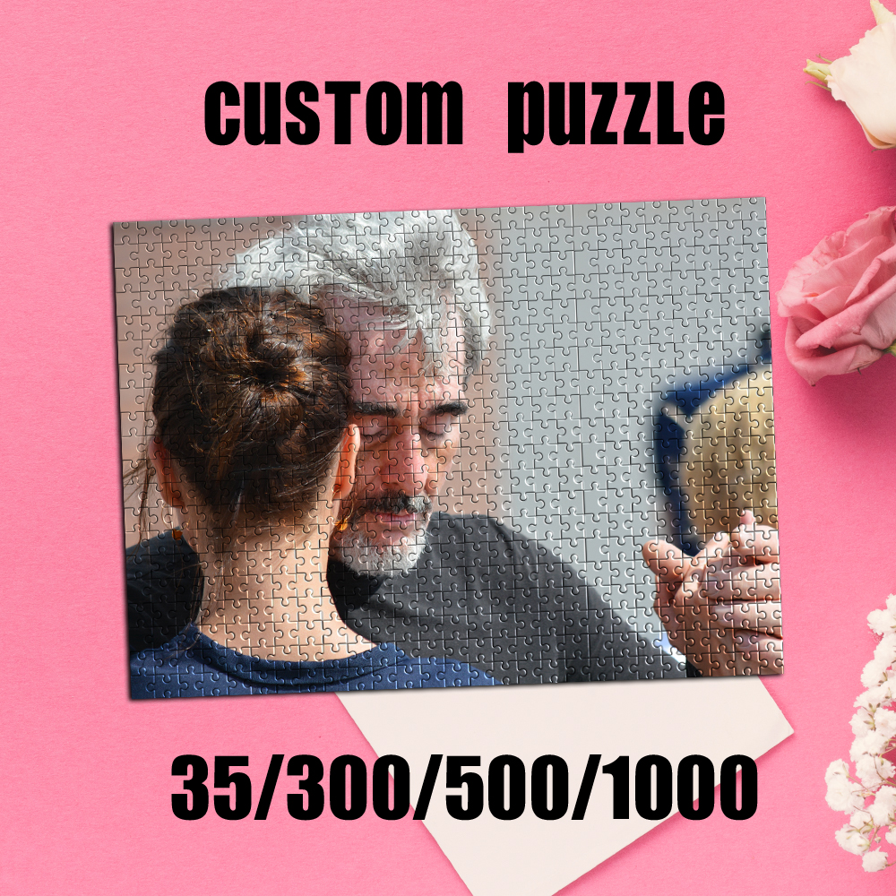 Kids No Education - 35/300/500/1000pcs Personalized Custom Photo Puzzle photo