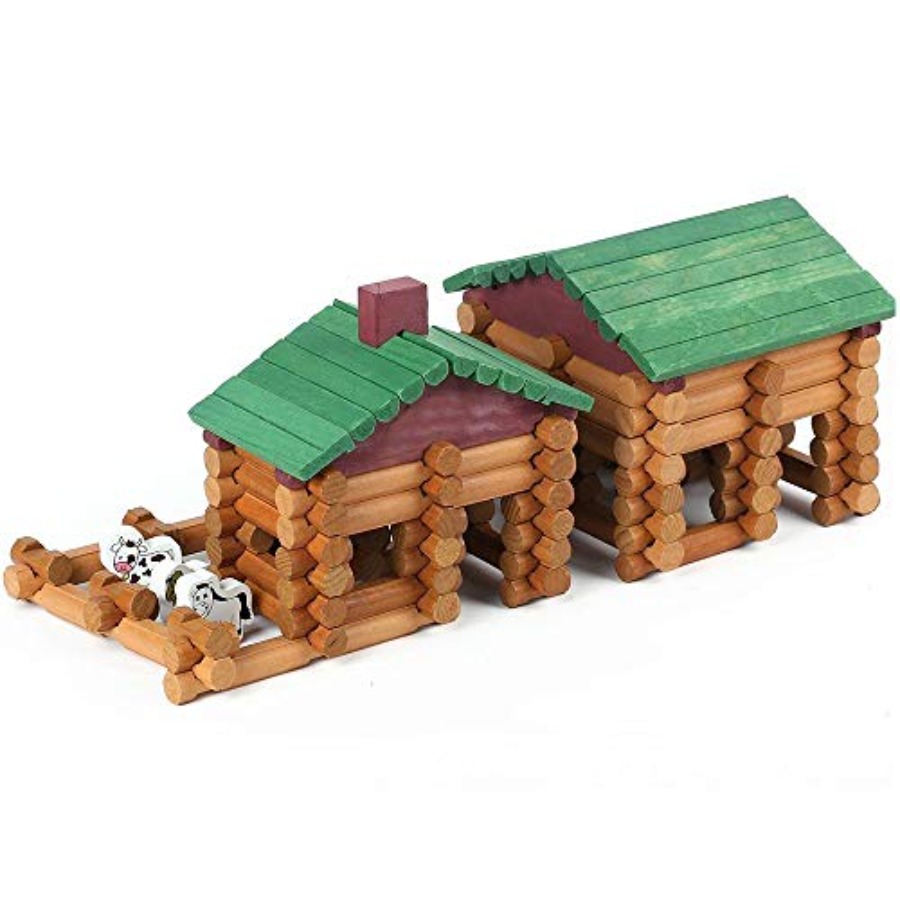 Kids Education Login - 170 PCS Classic Building Log Toys,