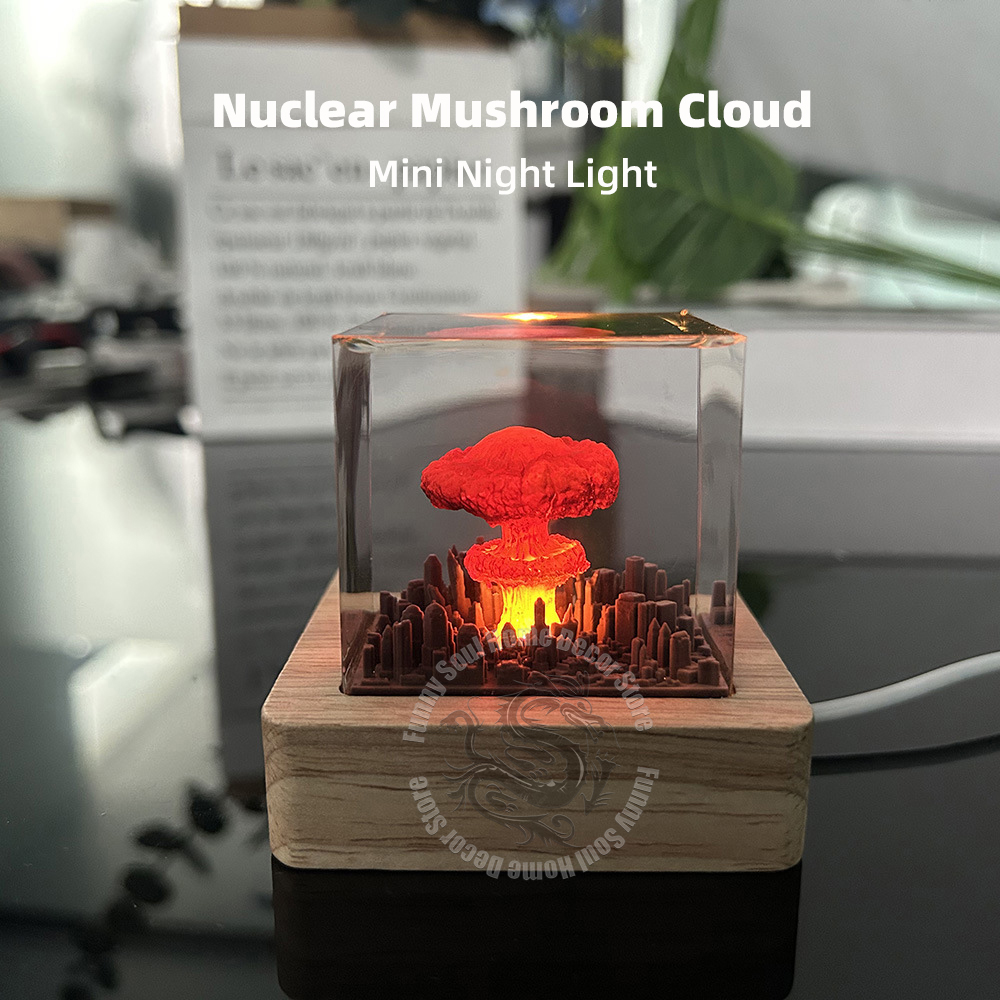 Kids Education Desk - Nuclear Explosion Mushroom Cloud Night Light
