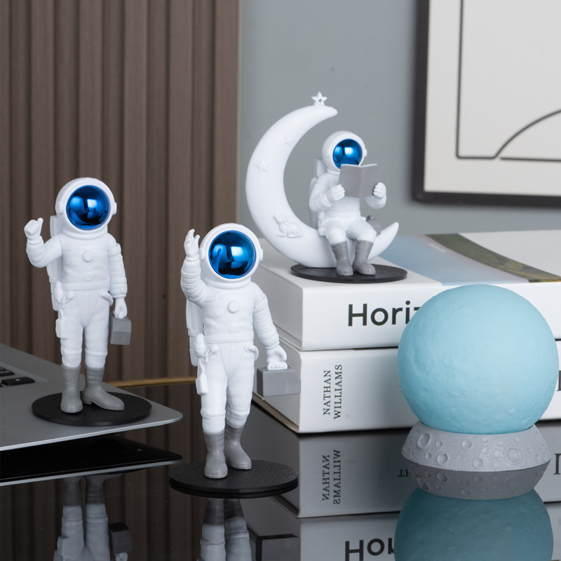 Kids Education Desk - Astronaut Figures Figurines Table Decor Statue