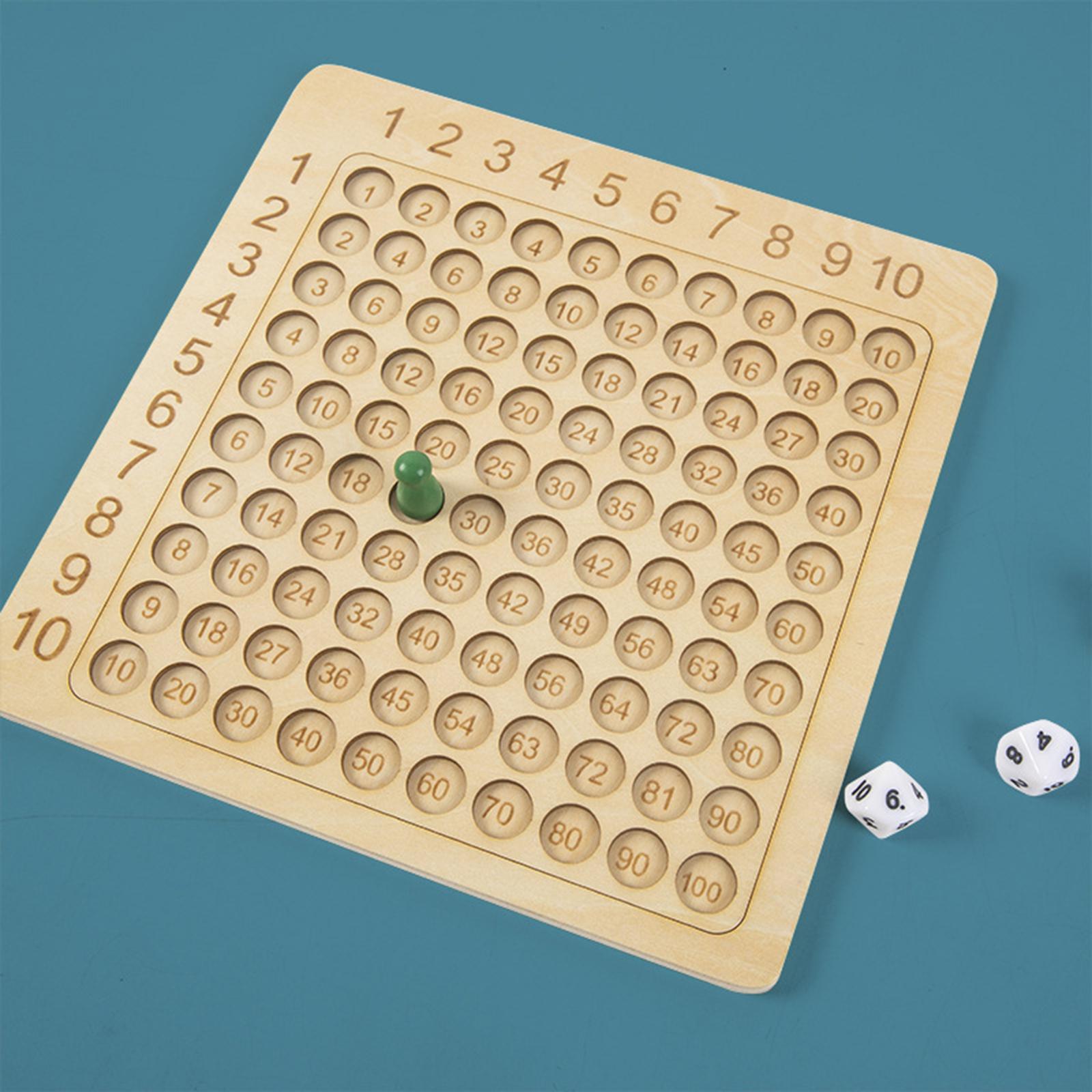 Kids Education Table - Educational Wooden Multiplication Board Additive Board