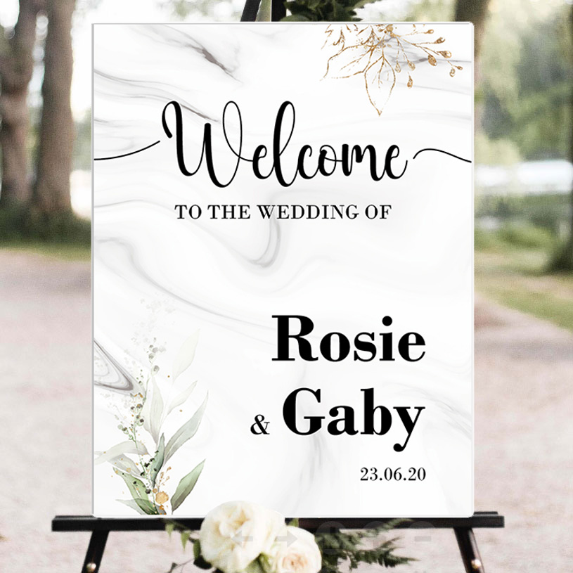 Number Puzzle Foam - Custom Wedding Welcome Sign Custom Name