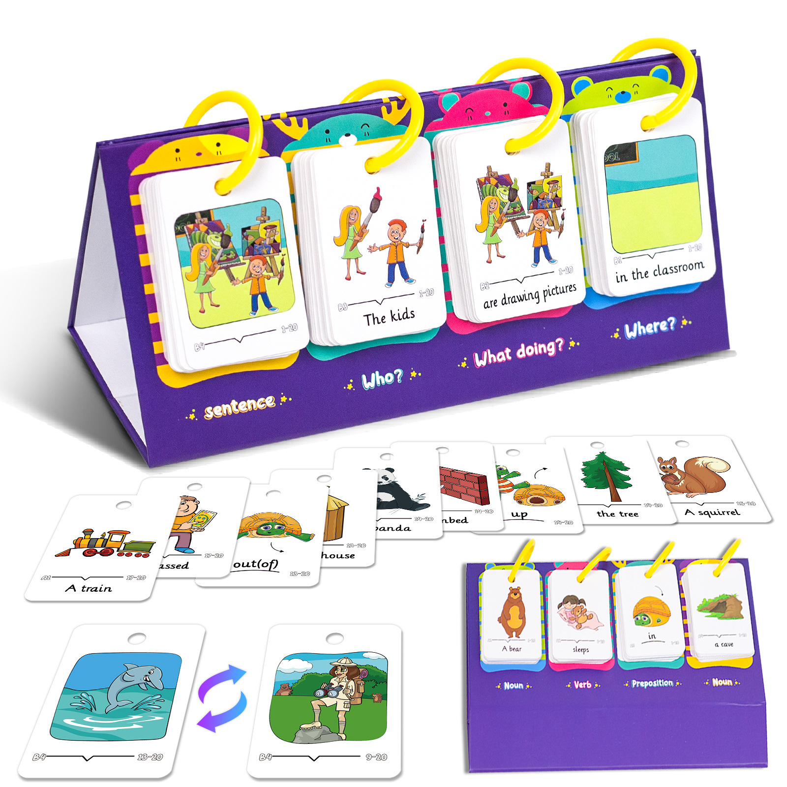80Pcs Table Model Visual Word  - Kids Education Table recension och pris