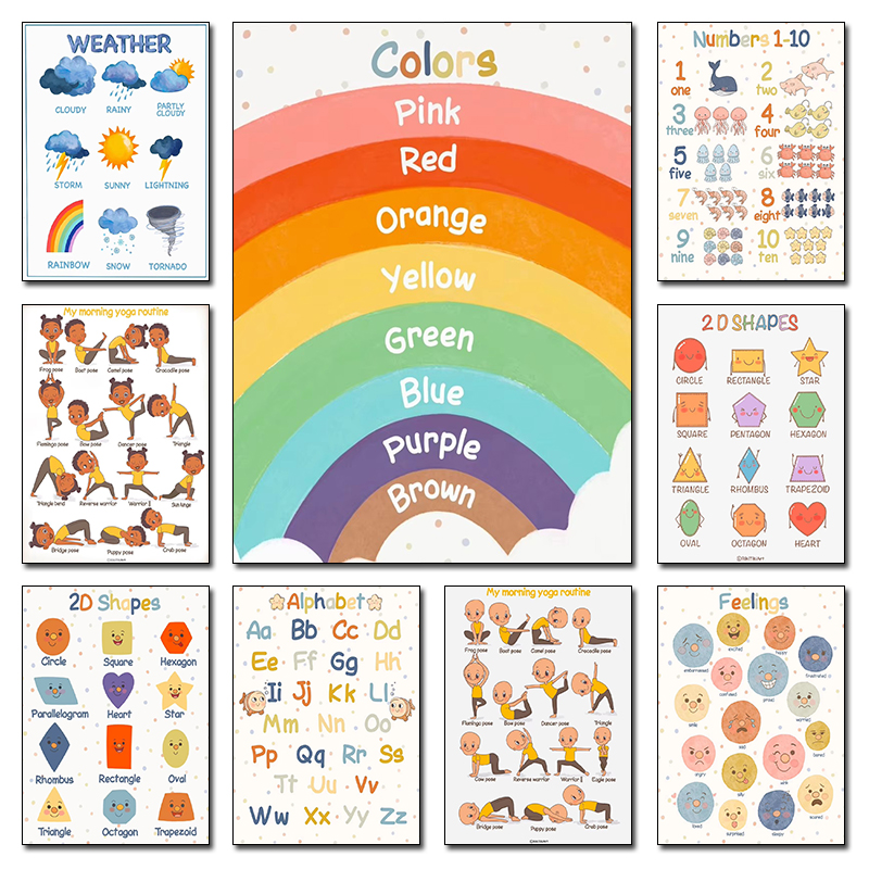1pc frameless Montessori Educa - Kids Yoga Education recension och pris
