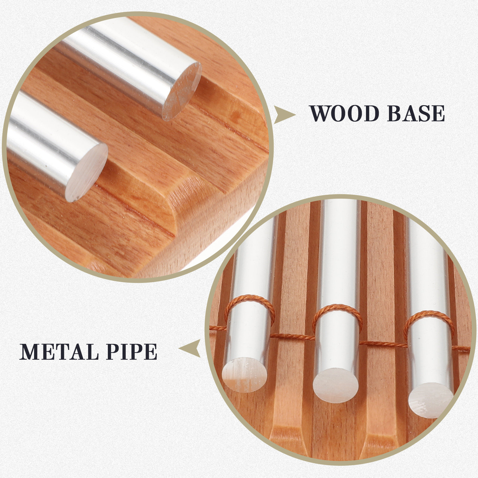 1Set Wooden Classroom Chime Se - Kids Yoga Education recension och pris