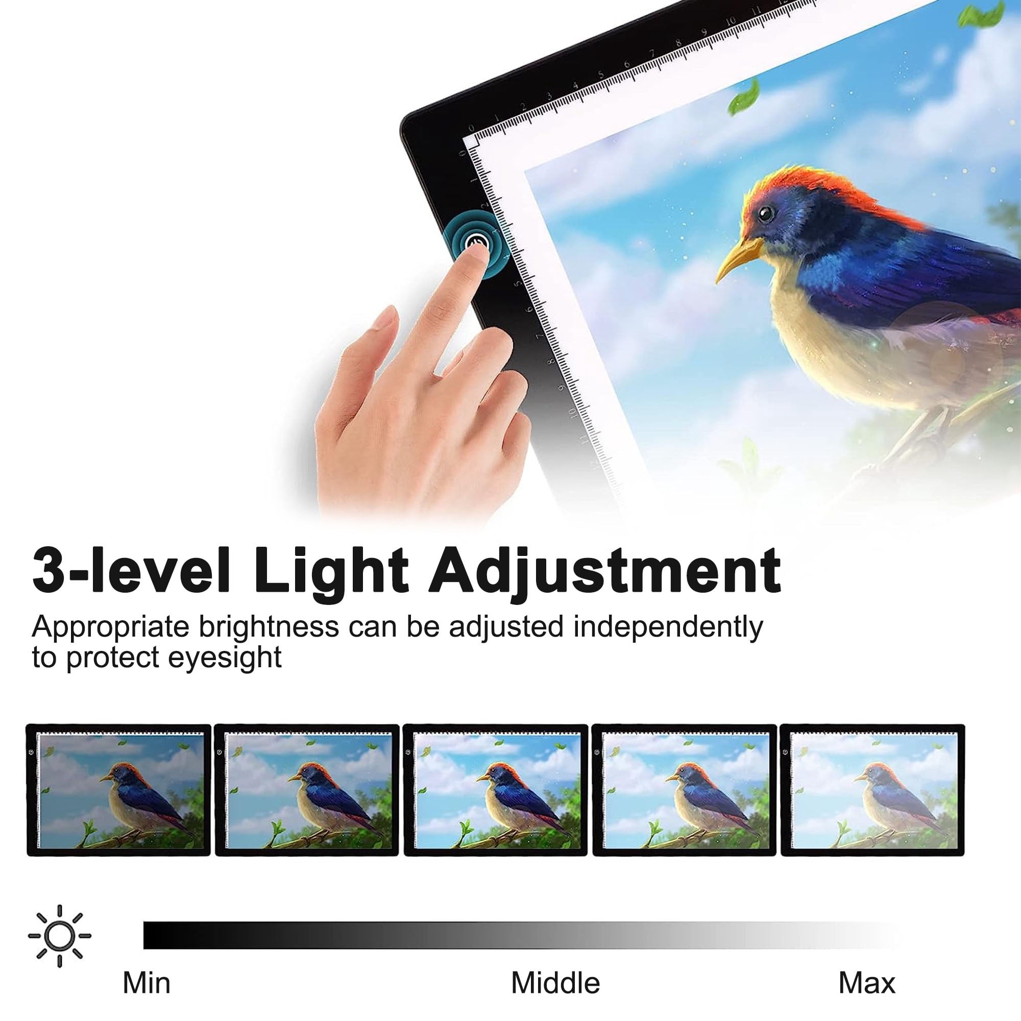 Led Drawing Copy Pad 3 Level D - Kids Education Tablets recension och pris