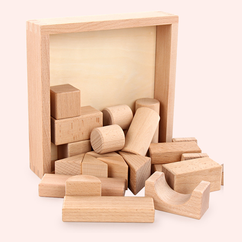 22pcs Building Blocks Beech Wo - Kids Education Login recension och pris