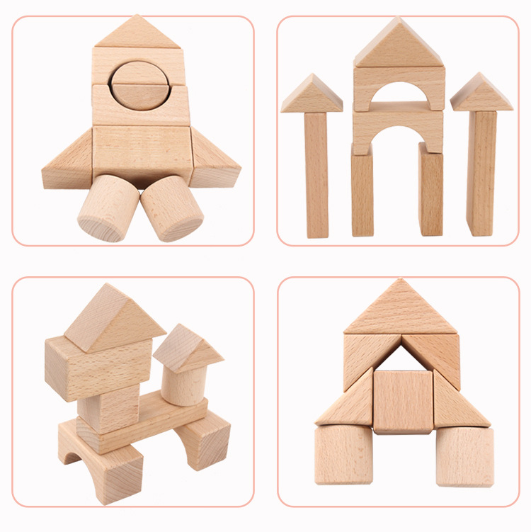 22pcs Building Blocks Beech Wo - Kids Education Login recension och pris