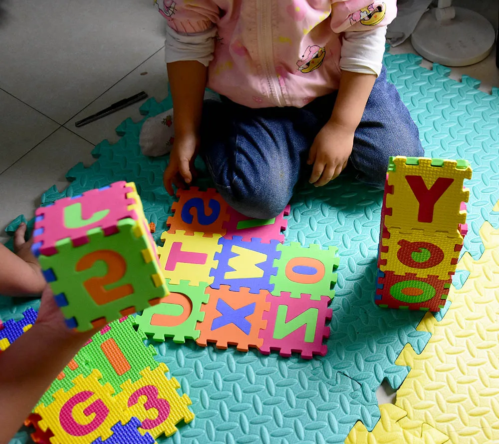 36pcs/pack 14cm Big Mats Child - Number Puzzle Foam recension och pris
