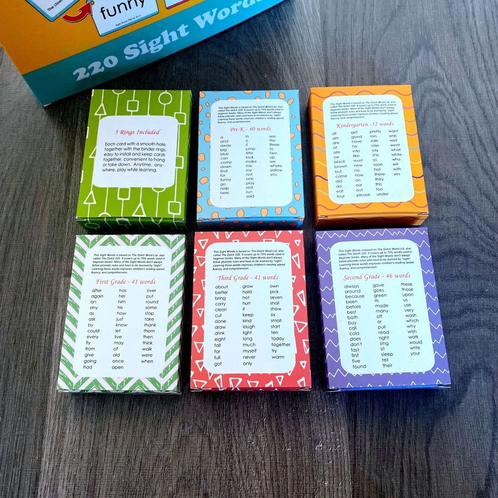 Paper Sight Word Flash Cards W - Sight Word Game recension och pris