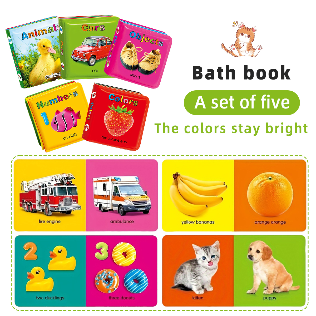Waterproof Baby Bath Book Set  - Number Puzzle Foam recension och pris