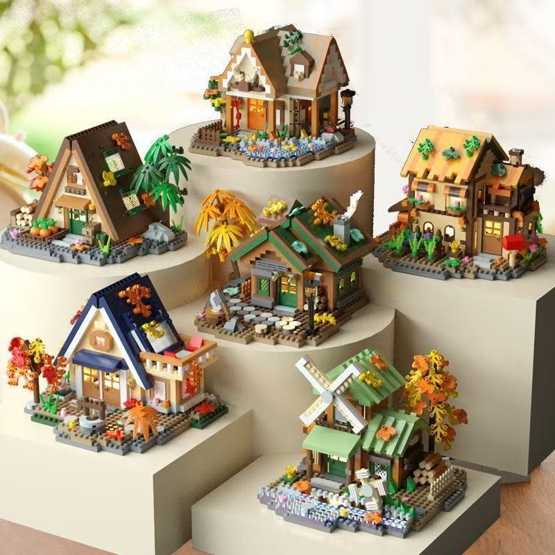 6 Sets Forest Cabin Mini Build - Kids Education Login recension och pris