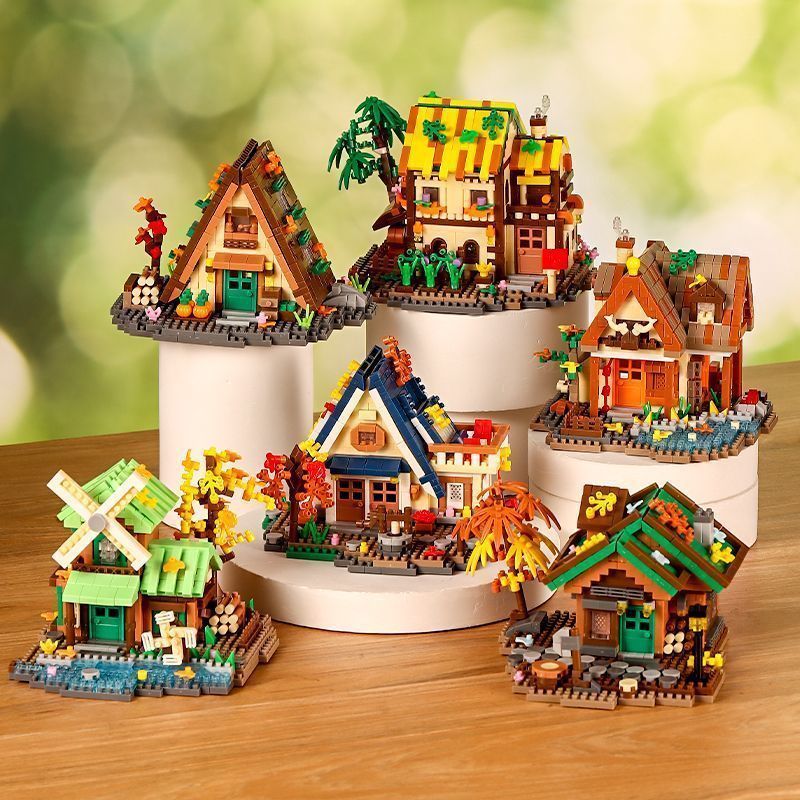 6 Sets Forest Cabin Mini Build - Kids Education Login recension och pris