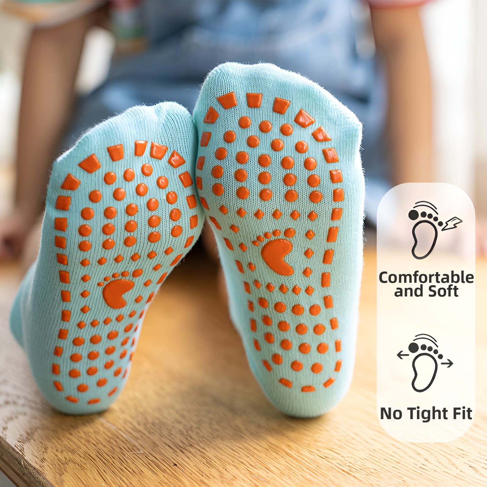 Non-slip Floor Sock Covers Tra - Kids Yoga Education recension och pris