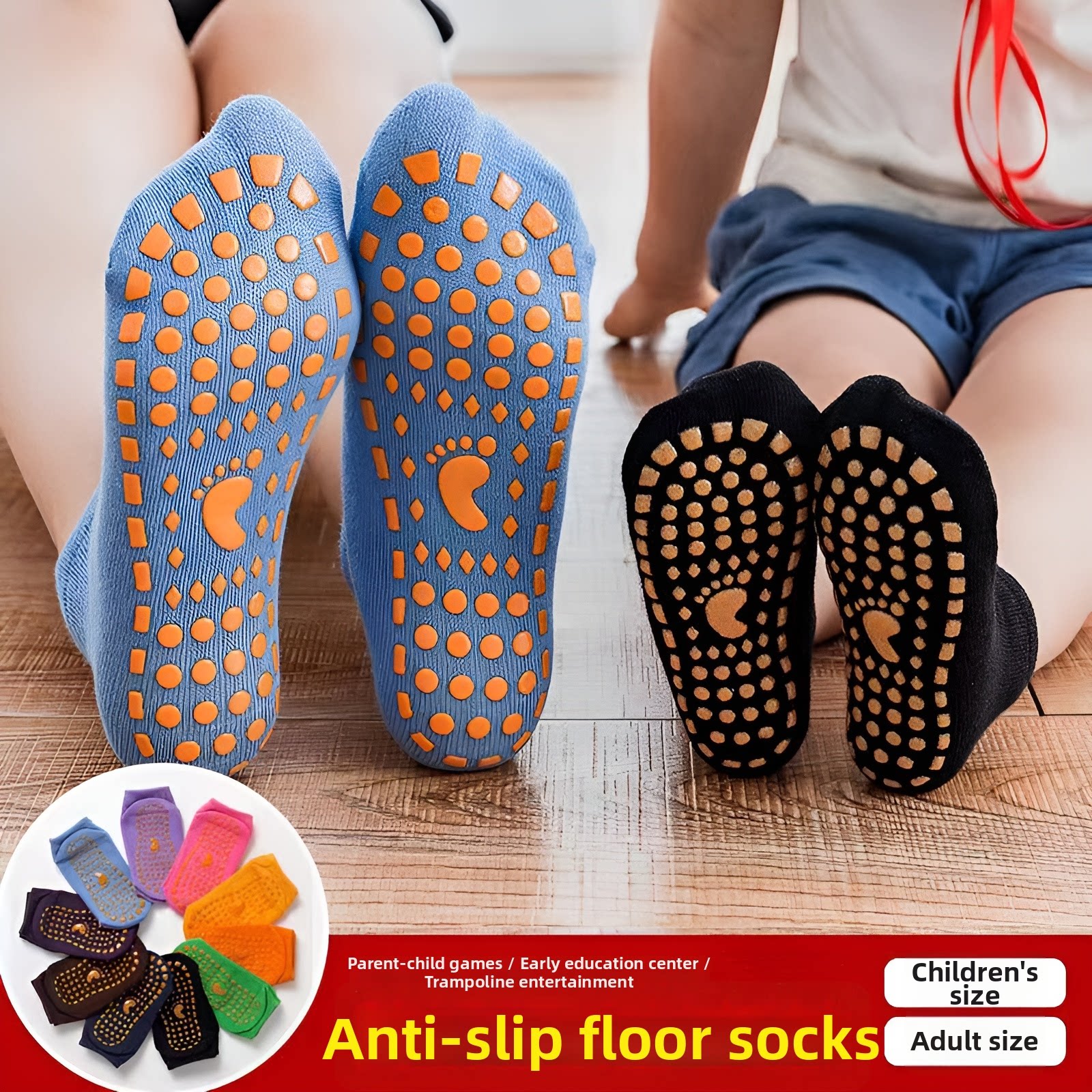 Non-slip Floor Sock Covers Tra - Kids Yoga Education recension och pris
