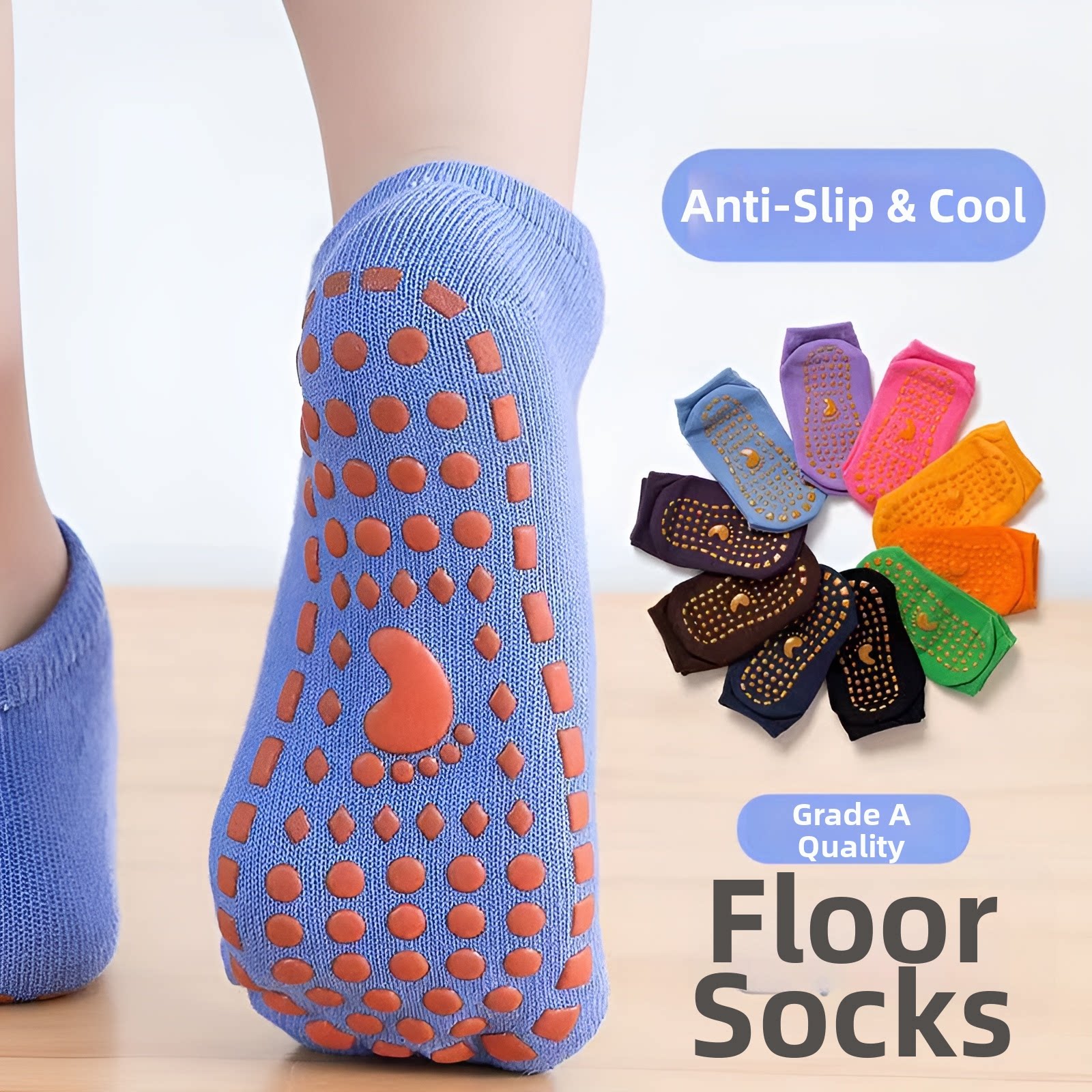 Non-slip Floor Sock Covers Tra - Kids Yoga Education recension och pris