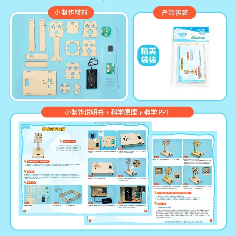 DIY Wooden Smart Light Control - Kids Education Desk recension och pris