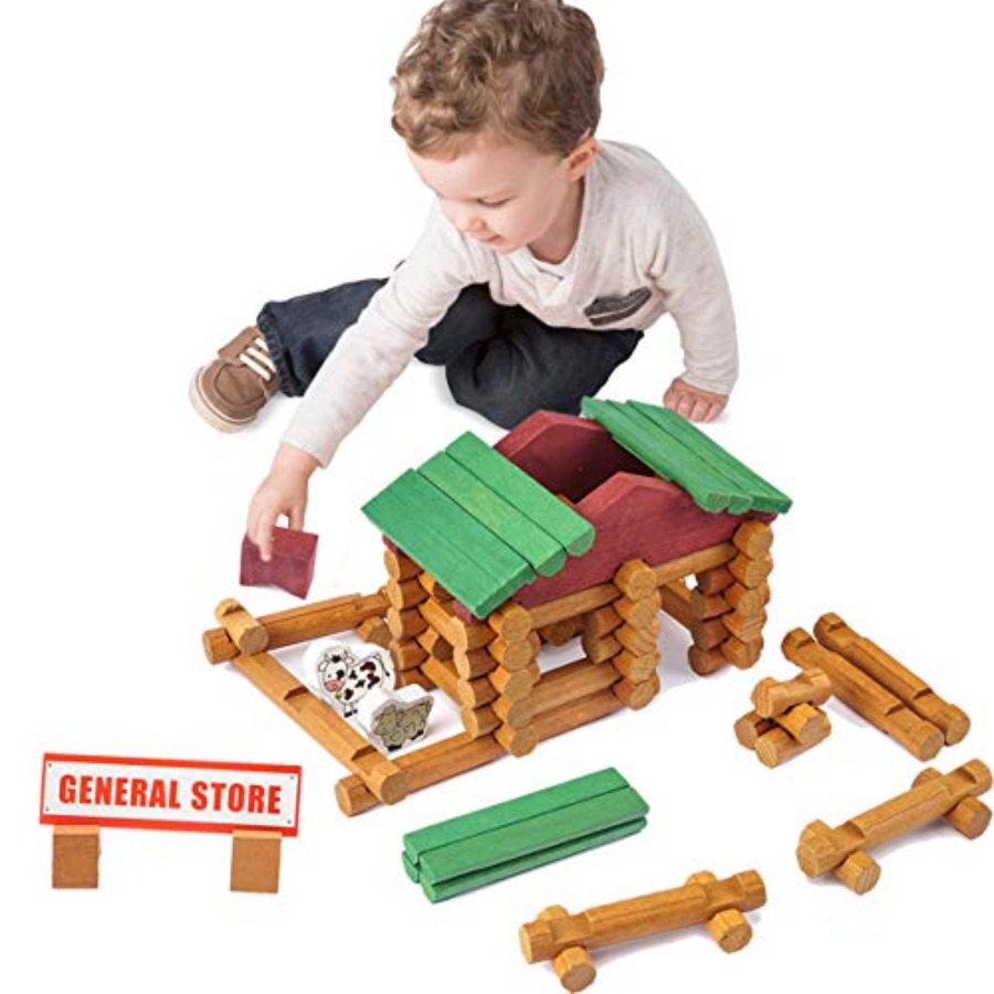 170 PCS Classic Building Log T - Kids Education Login recension och pris