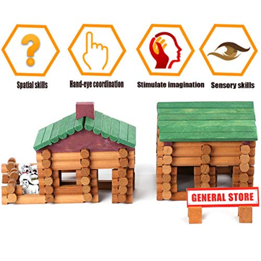 170 PCS Classic Building Log T - Kids Education Login recension och pris