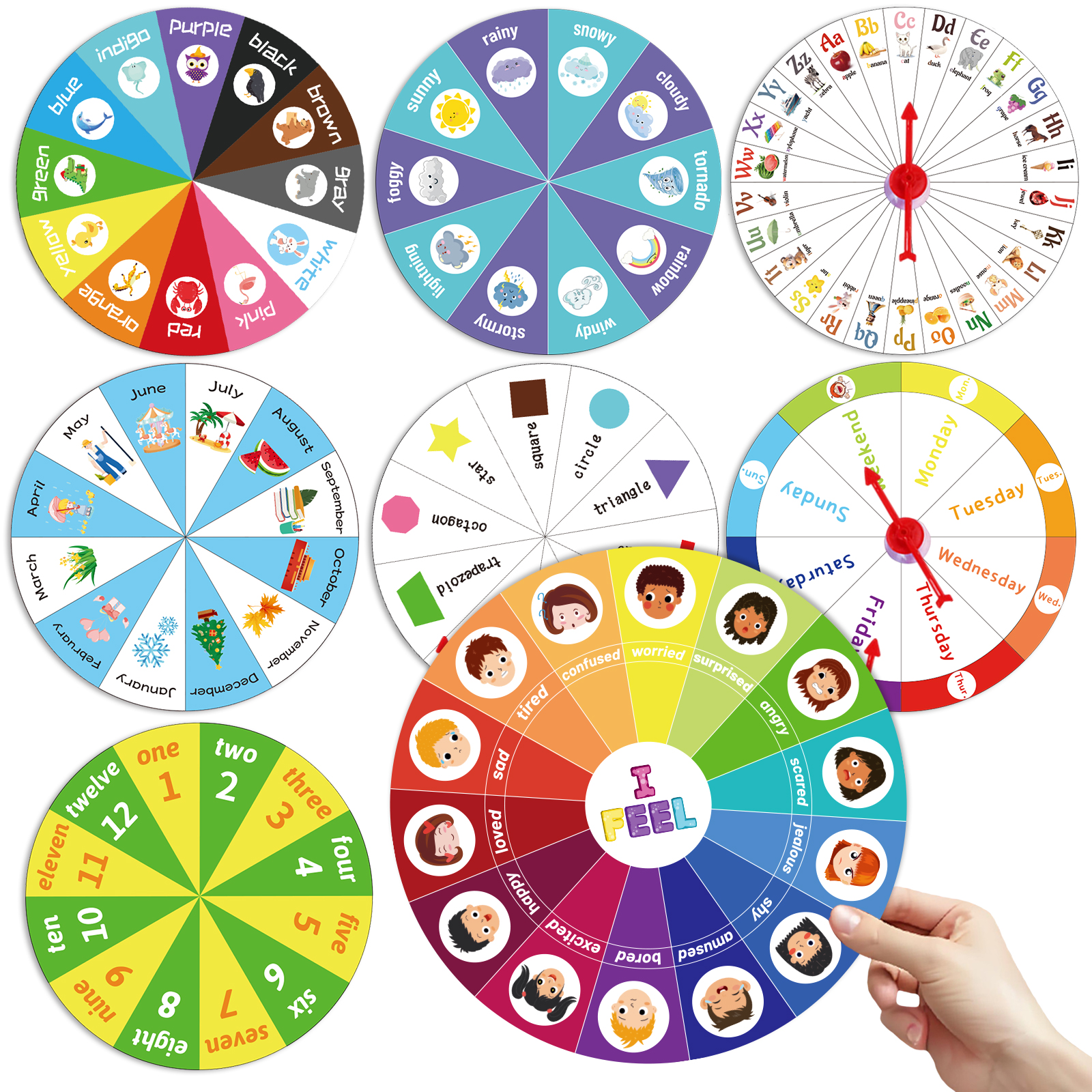 Kids Early Learning Spinner Wh - Sight Word Game recension och pris