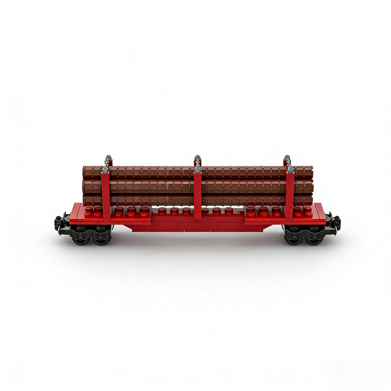 224pcs MOC Skeleton Log Train  - Kids Education Login recension och pris