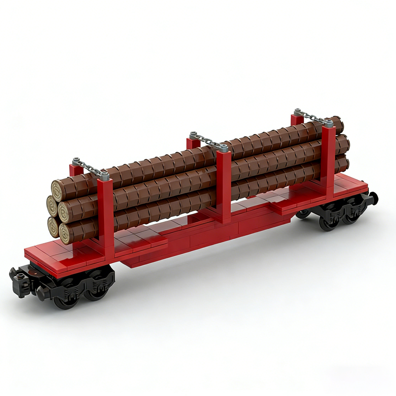 224pcs MOC Skeleton Log Train  - Kids Education Login recension och pris