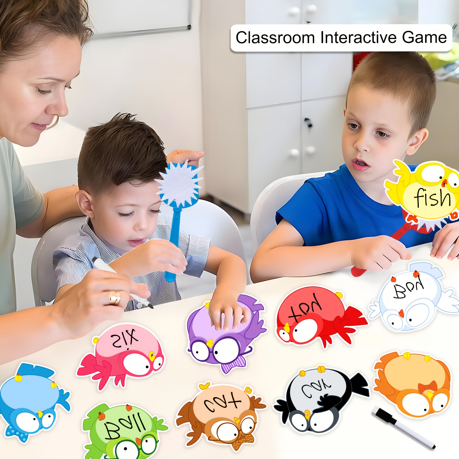 24Pcs Swat-a-Bird Game,Erasabl - Sight Word Game recension och pris