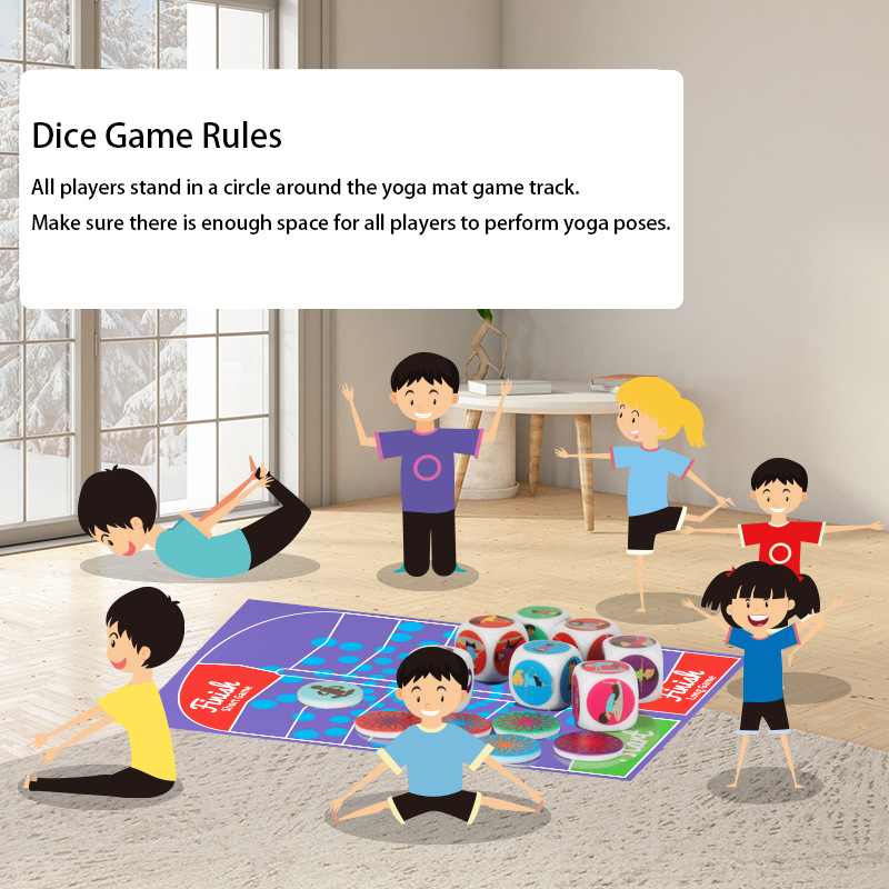 Yoga Dice Toy Fun Exercise Dic - Kids Yoga Education recension och pris