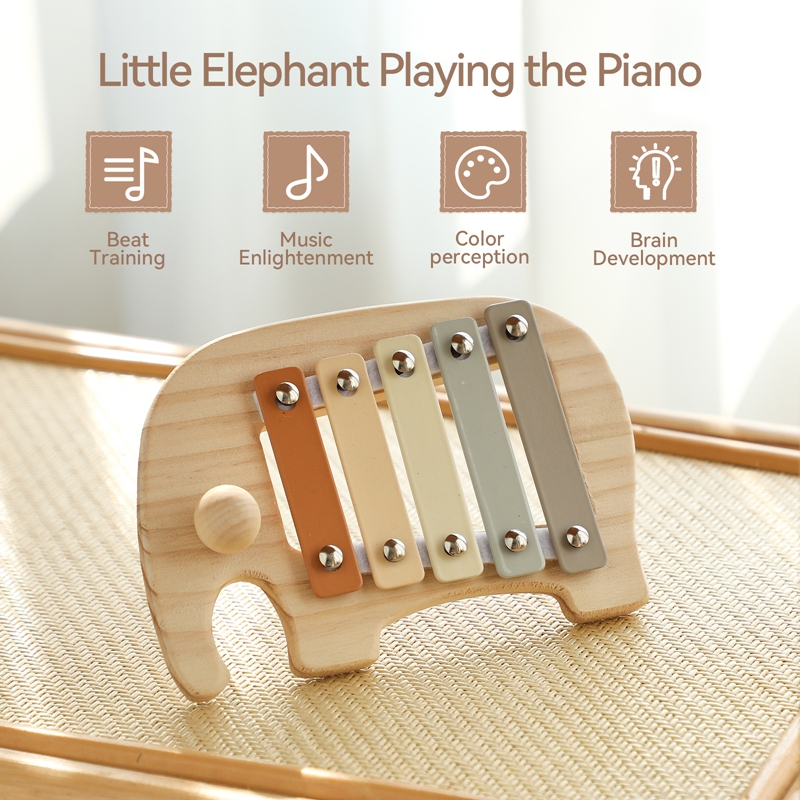 Montessori Wooden 5 Tones Mult - Kids Education Table recension och pris