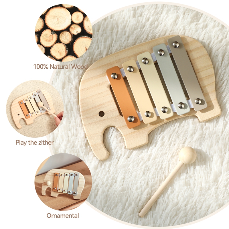 Montessori Wooden 5 Tones Mult - Kids Education Table recension och pris