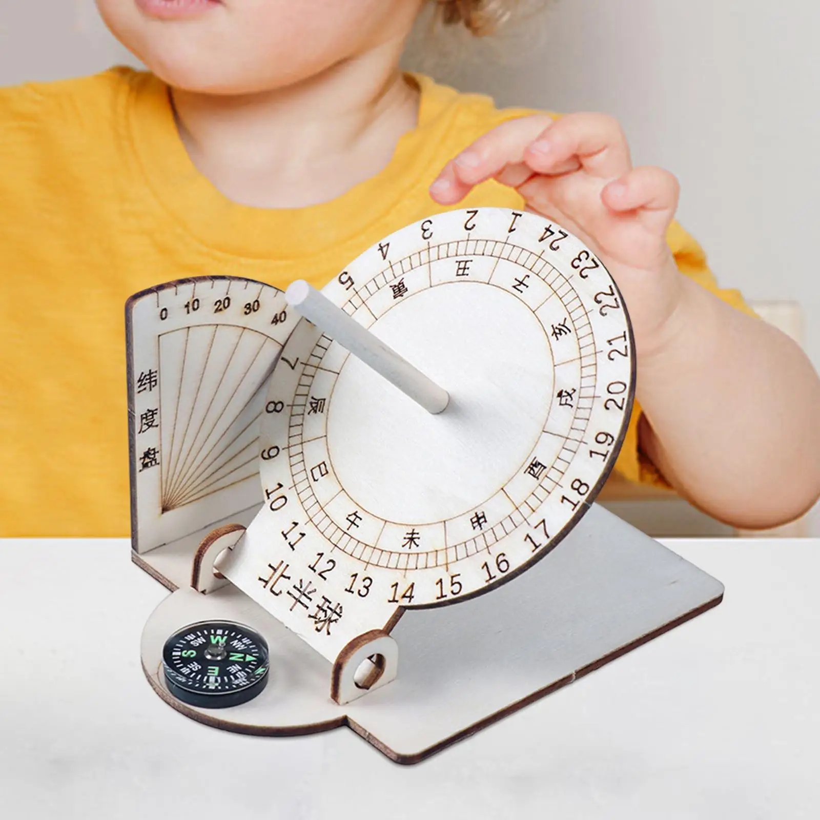1 PCS DIY Equatorial Sundial C - Kids Education Desk recension och pris