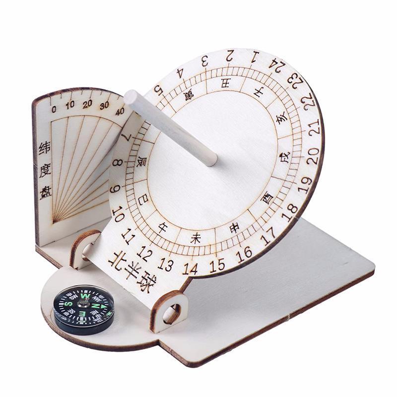 1 PCS DIY Equatorial Sundial C - Kids Education Desk recension och pris