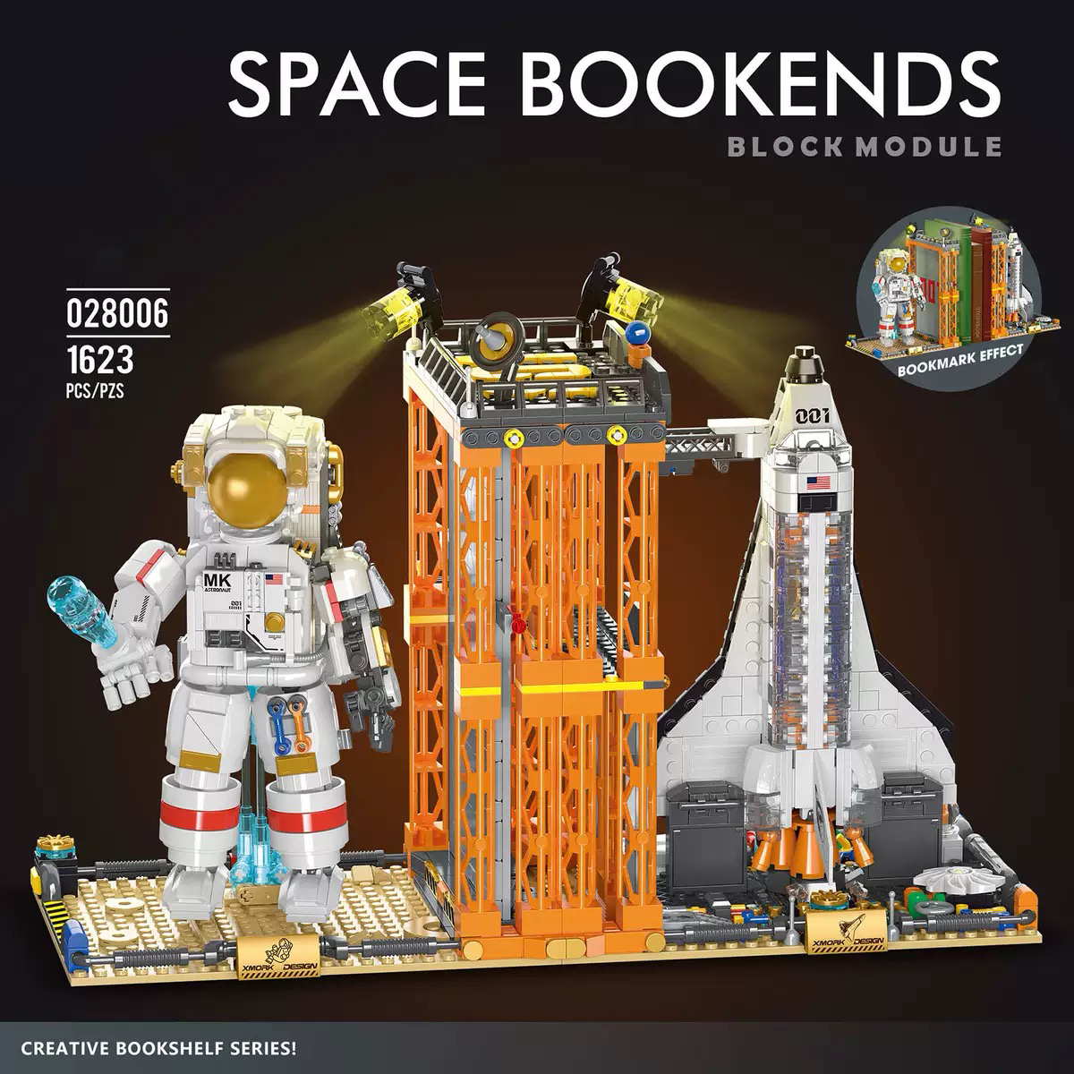 1623PCS Space Bookends Buildin - Kids Education Desk recension och pris