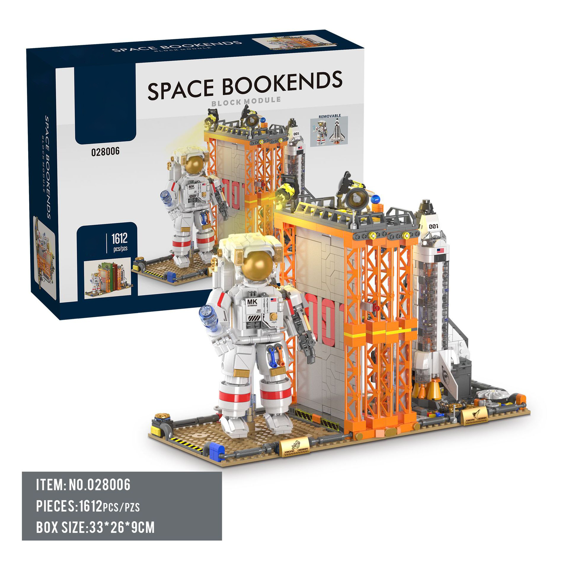 1623PCS Space Bookends Buildin - Kids Education Desk recension och pris