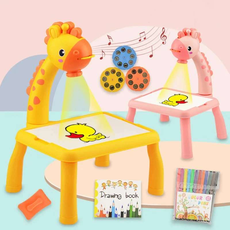 Children LED  Projector Art  D - Kids Education Table recension och pris