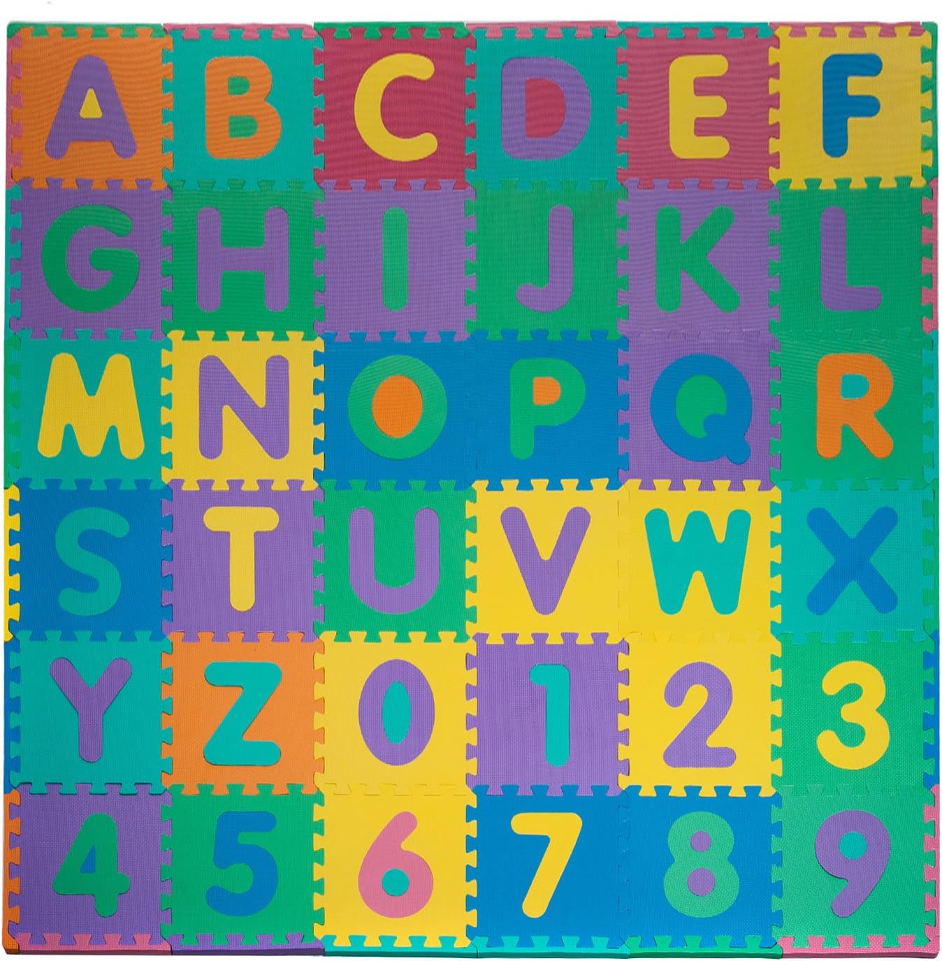 96-Piece Foam Floor Alphabet a - Number Puzzle Foam recension och pris