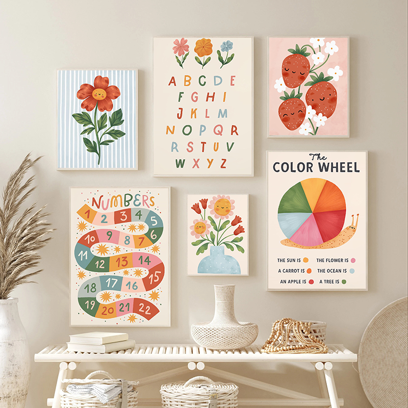 Floral Alphabet Education Kid  - Kids No Education recension och pris