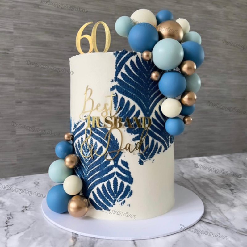 50Pcs Blue Cream Gold Balls Ca - Number Puzzle Foam recension och pris