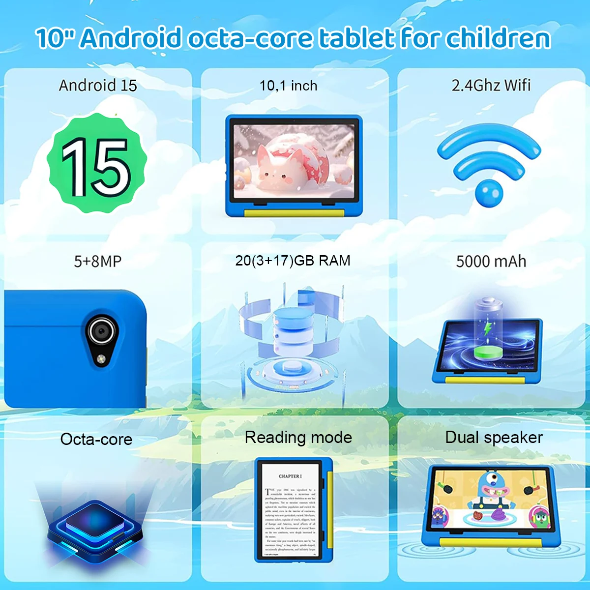 Kid Tablet Android 15 Tablet f - Kids Education Tablets recension och pris
