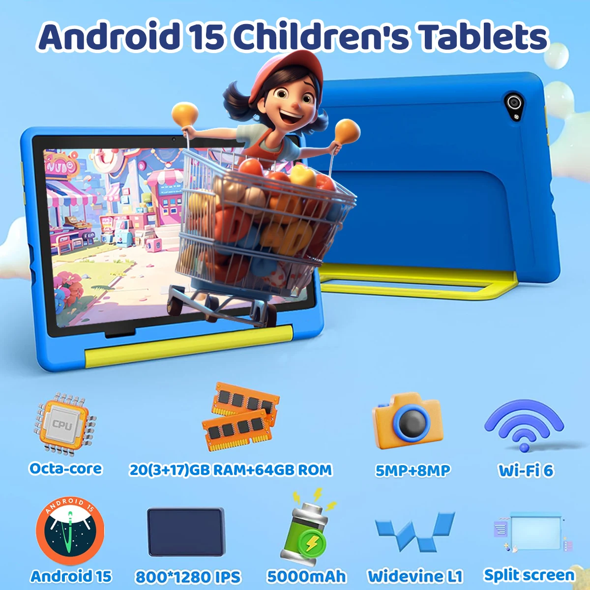 Kid Tablet Android 15 Tablet f - Kids Education Tablets recension och pris