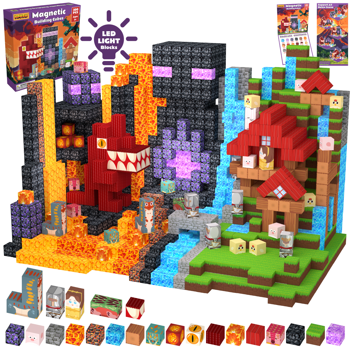Magnetic Cube Dinosaur Park Bl - Kids Education Desk recension och pris