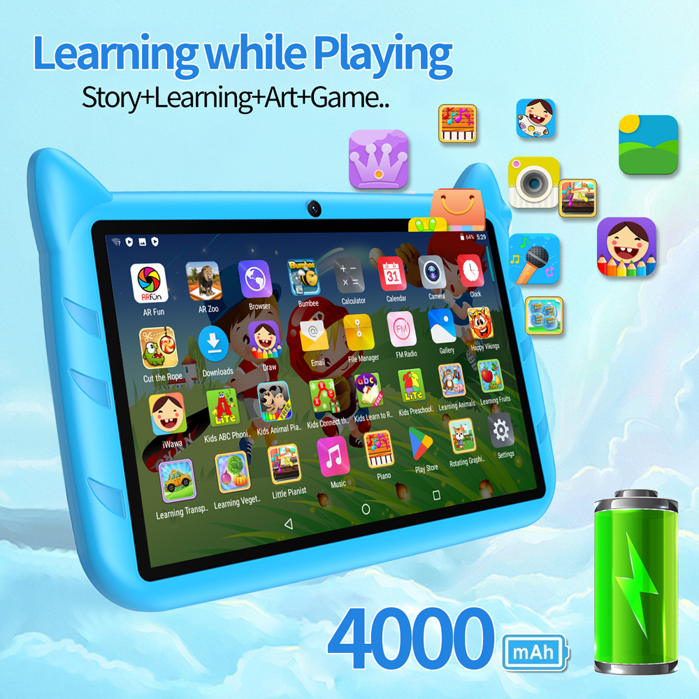 New 7 Inch Global Version 5G W - Kids Education Tablets recension och pris