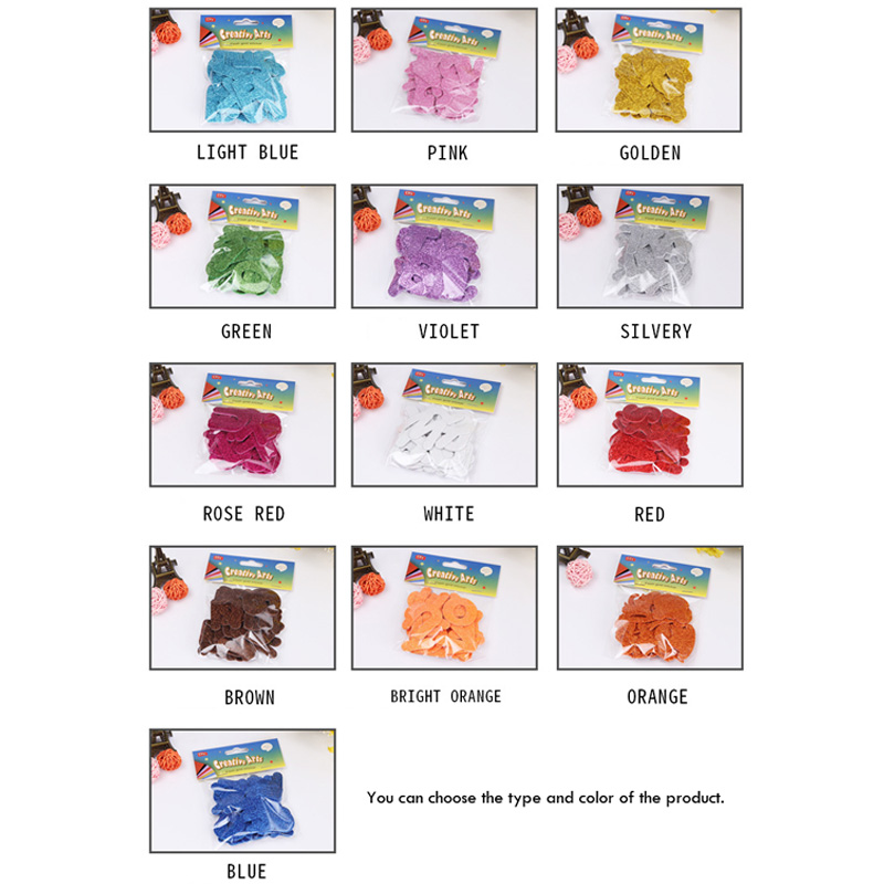 Cartoon Glittering effect diy  - Number Puzzle Foam recension och pris