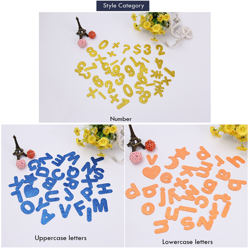Cartoon Glittering effect diy  - Number Puzzle Foam recension och pris
