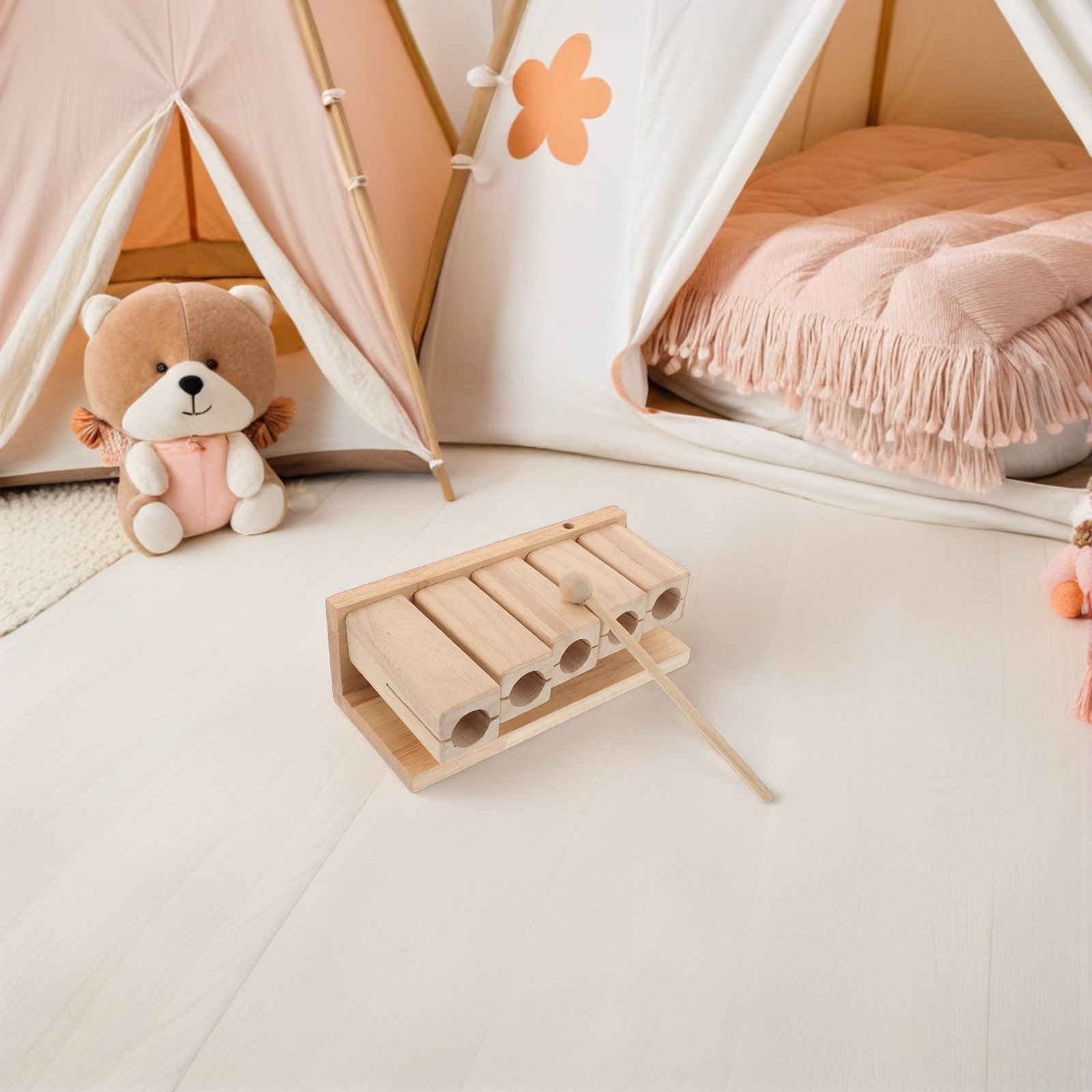 Wood Percussion Tones Hand Per - Kids Yoga Education recension och pris